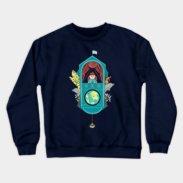 Aquatic Adventurer Crewneck Sweatshirt by HandsOffMyDinosaur